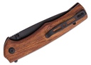 SENCUT Crowley Flipper Knife - Guibourtia WoodS #S21012-5