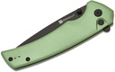 SENCUT Serene Flipper Knife - Green Aluminum #S21022B-5