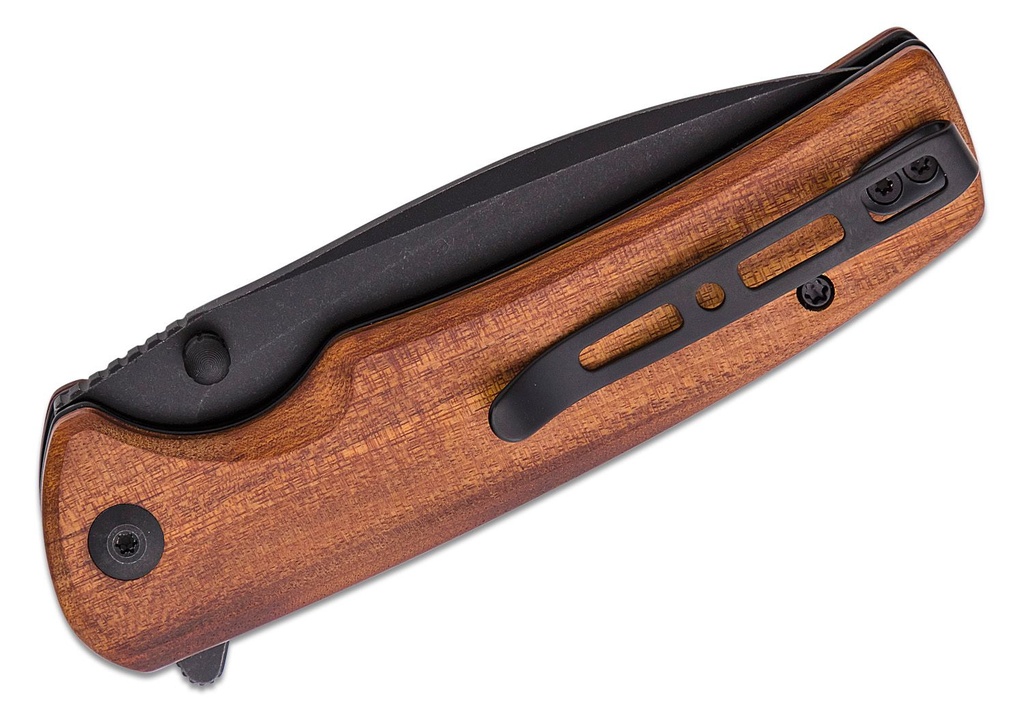 SENCUT Sachse Flipper Knife - Guibourtia Wood # S21007-6