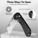 CIVIVI Elementum Utility Thumb Stud & Button Lock Knife Aluminum Handle #C23039B-1