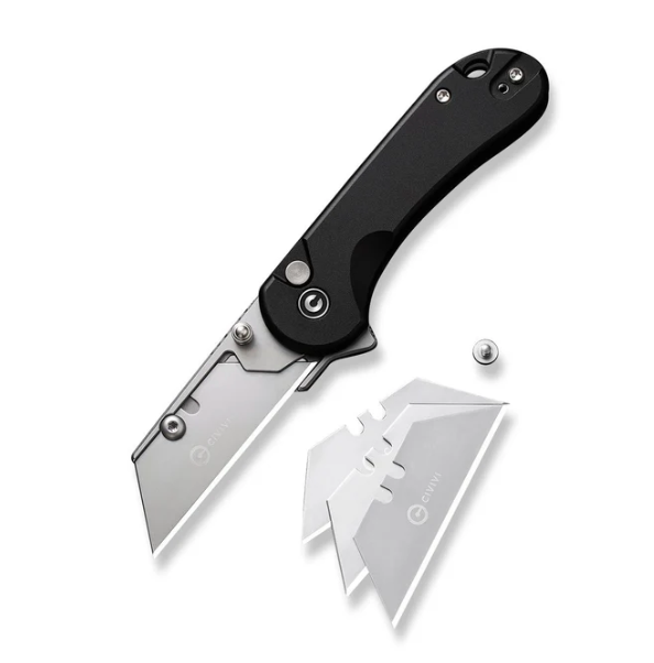 CIVIVI Elementum Utility Thumb Stud & Button Lock Knife Aluminum Handle #C23039B-1