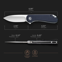 CIVIVI Elementum Flipper Knife G10 Handle #C907A