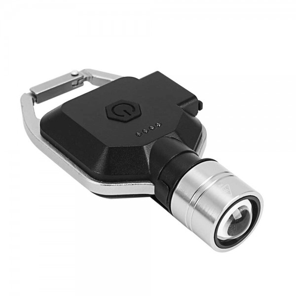 RECHARGEABLE CAP LIGHT - BLACK + SILVER FROM ALRIMAYA #11-826