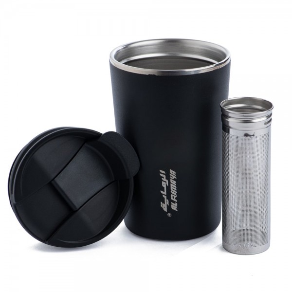 MUG WITH FILTER 380ML - BLACK FROM ALRIMAYA #22-3874