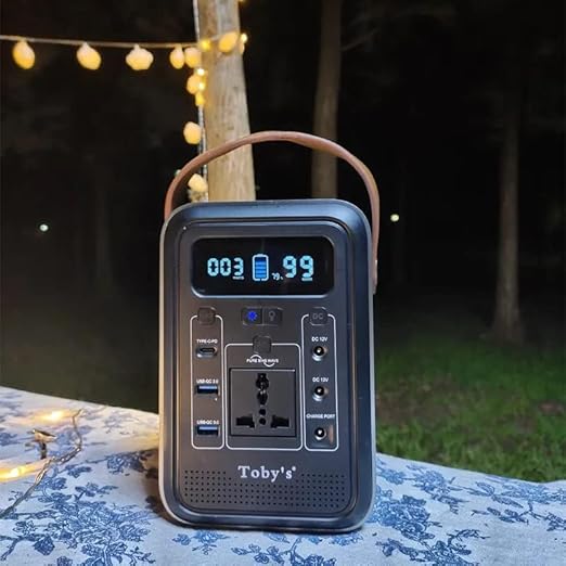 Toby's Wireless Charger 60A Power Station Lithium Battery 60000mAh Portable Power Station 222WH Capacity Maximum Output 260W, ABS Housing Material