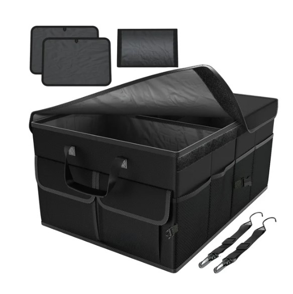 Green Lion Car Trunk Organizer 57L - Black