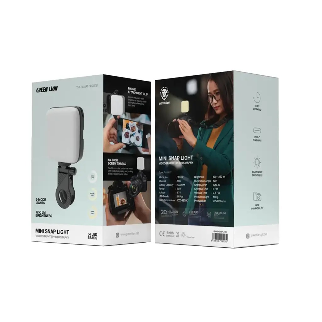 Green Lion Mini Snap Light #GNMINSNPLTBK