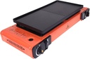 FLAMEKRAFT PORTABLE DOUBLE BURNER GAS STOVE  WITH BACK COVER