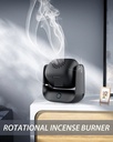 7MD Rotational Incense Burner Strong Fragrance LED Indicator Portable Erectable & Rotatable Design #11473