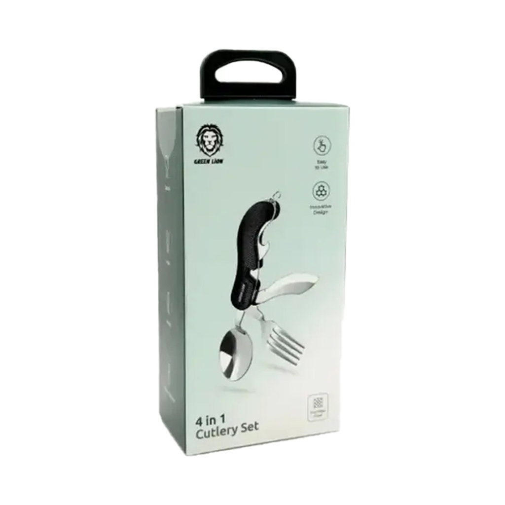 Green Lion 4 in 1 Cutlery Set #GN4IN1CSETBK