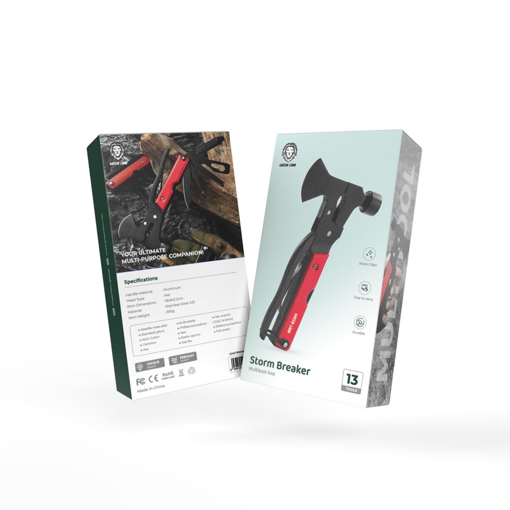Green Lion Storm Breaker Multi Axe Hammer #GNSTRMHM13RD