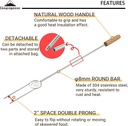 Two-stage roasting fork set of four #MK-4