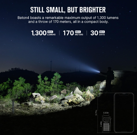 Olight Baton 4 - 1300 lumens