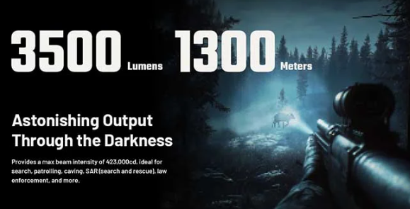 Nitecore MH40 Pro LED Flashlight - 3500 Lumens