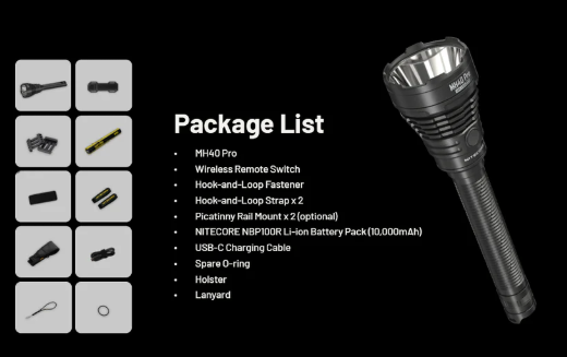 Nitecore MH40 Pro LED Flashlight - 3500 Lumens