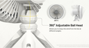 Nitecore NEF10 Multipurpose Portable Fan Built-in 10,000mAh Powerbank Battery White