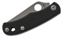 Spyderco Bug Micro-Size Slipjoint 2C27 Satin Plain Blade, Black G10 Handles #C133GBKP