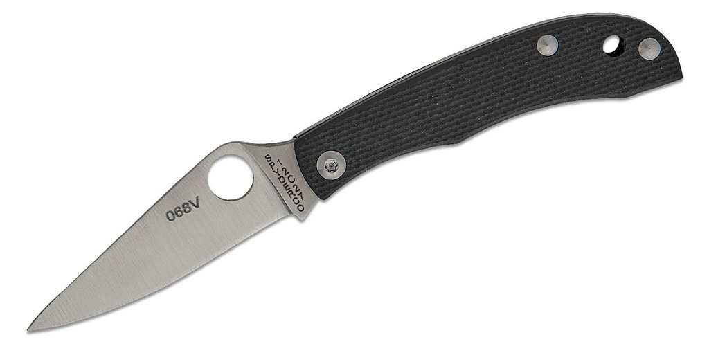 Spyderco HoneyBee Micro-Size Slipjoint Black G10 Handles #C137GBKP