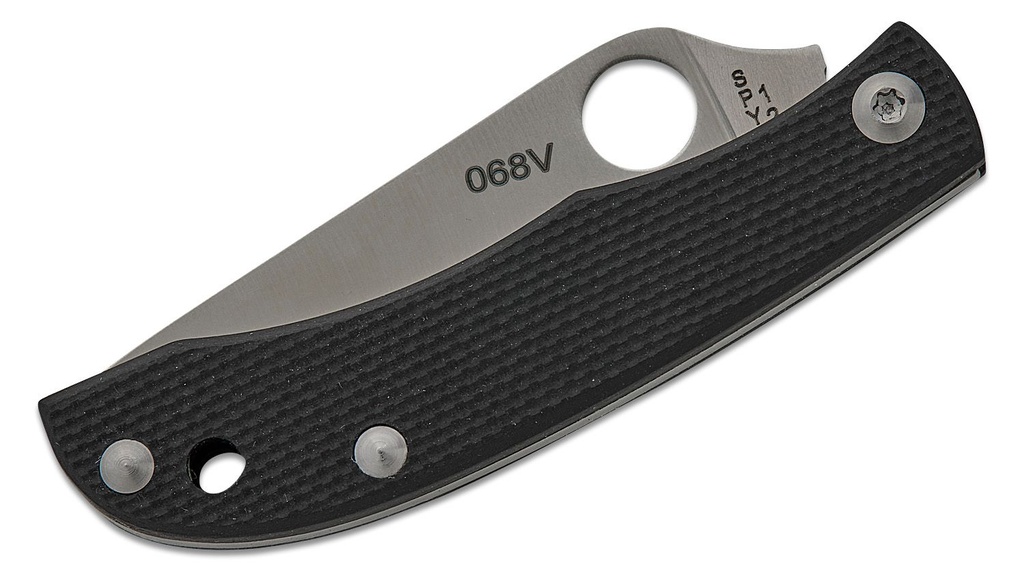 Spyderco HoneyBee Micro-Size Slipjoint Black G10 Handles #C137GBKP