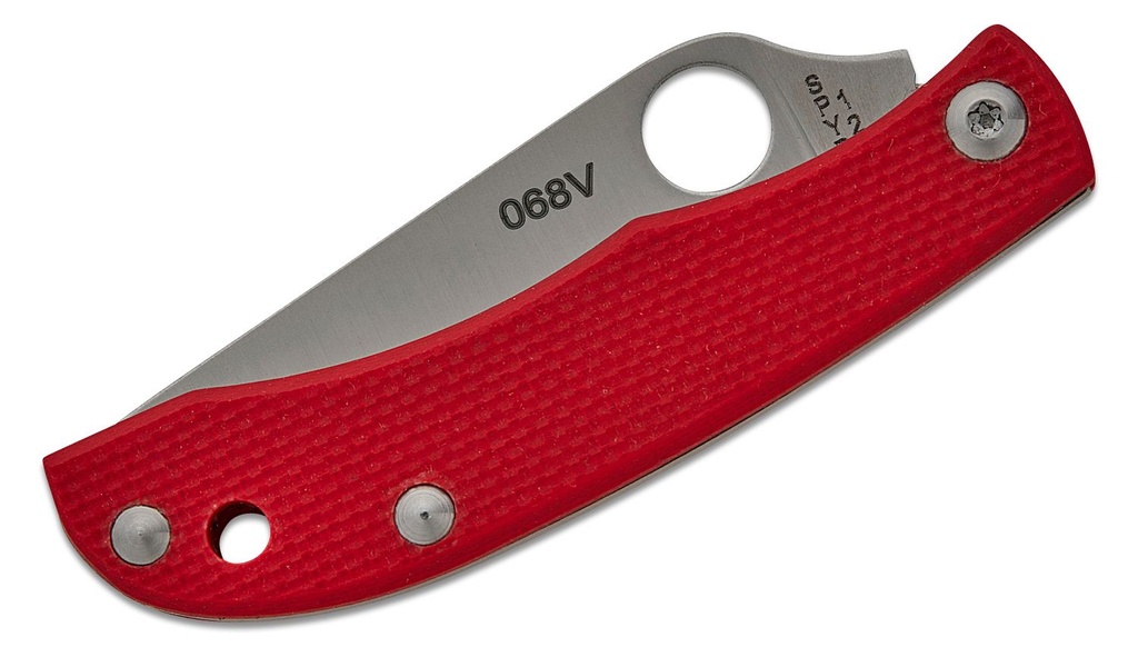 Spyderco HoneyBee Micro-Size Slipjoint Red G10 Handles #C137RDP