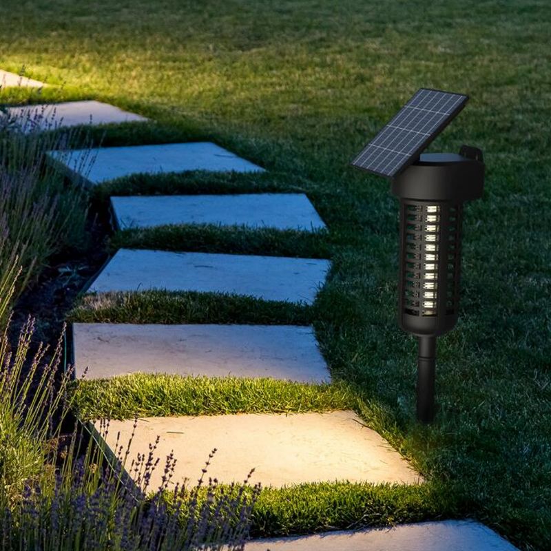 7MD Solar Garden & Wall Mount Insect Killer 5W 800V UV LED Accurate Tracking Solar & USB Rechargeable Rainproof Design 11618