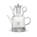 ALHOR GLASS SAMOWER TEA POT