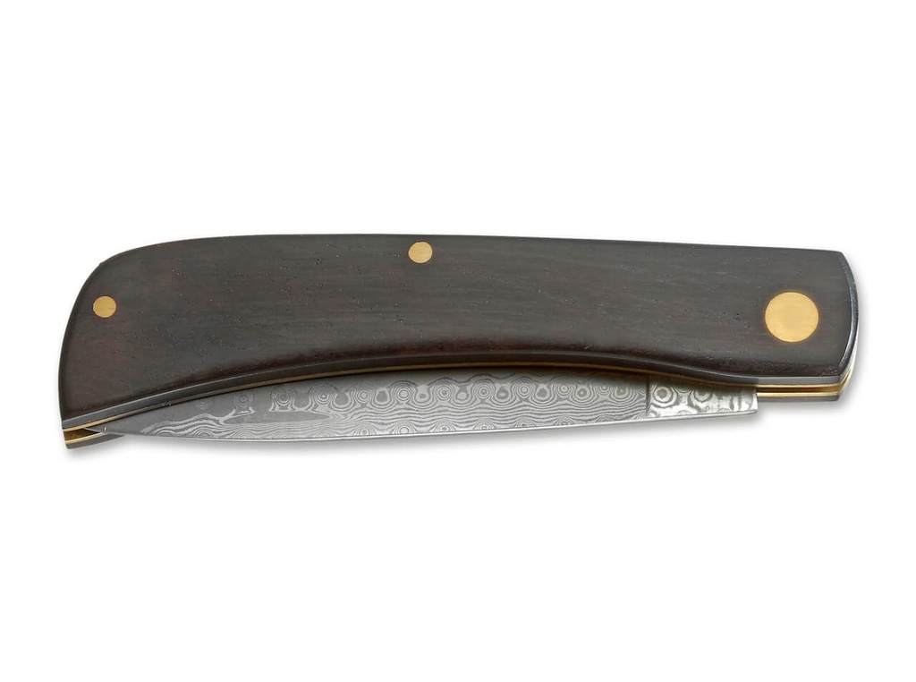 BOKER MAGNUM EBONY RANGEBUSTER DAMAST #01RY140DAM