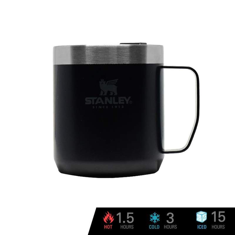 Stanley 355ml / 12oz Vac Camp Mug M.Black Classic 10-09366-006