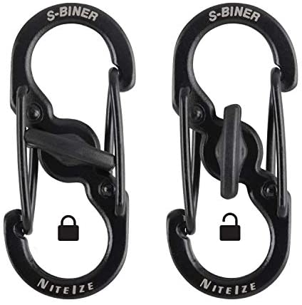 Nite Ize Pet S-Biner Microlock-Black PLSBM-01-R3