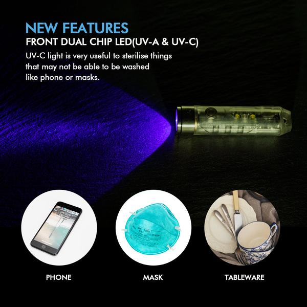 RovyVon Keychain Flashlight R/W #A8 Pro