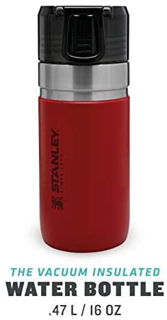 Stanley 0.47L / 16OZ Stainless Steel GO Water Bottle Red Sky