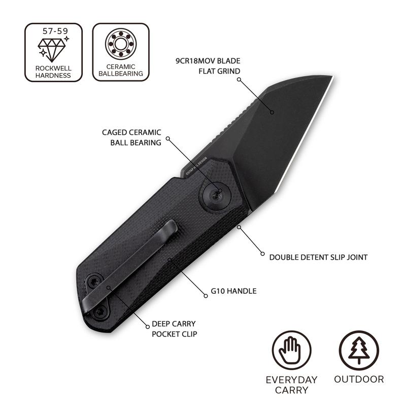 CIVIVI Ki-V Folder Black #C2108B