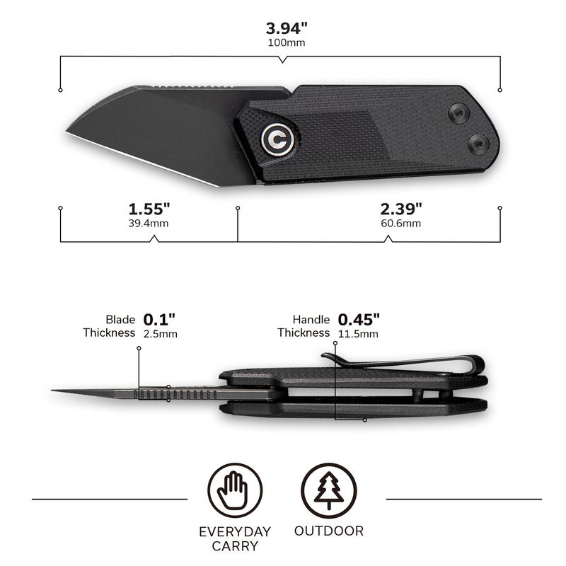CIVIVI Ki-V Folder Black #C2108B