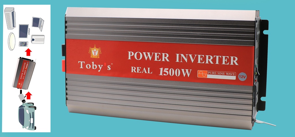 محول كهرباء 1500 واط Toby's