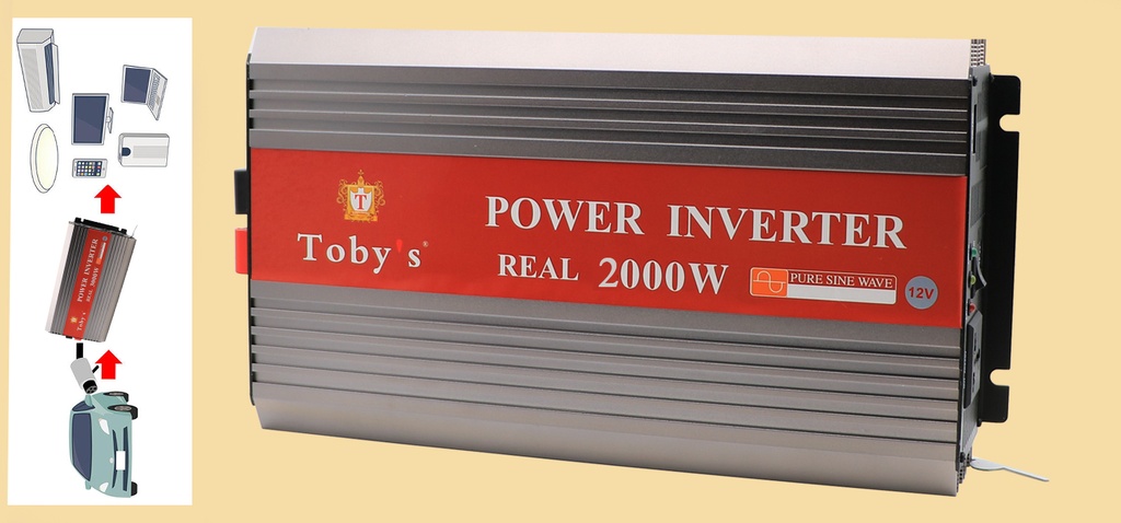 محول كهرباء 2000 واط Toby's