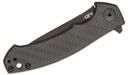 ZT Folding Knife S35VN Black Blade, CF and Titanium Handles #0450CF