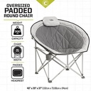 PADDED ROUND COZY  CHAIR GREY #40025