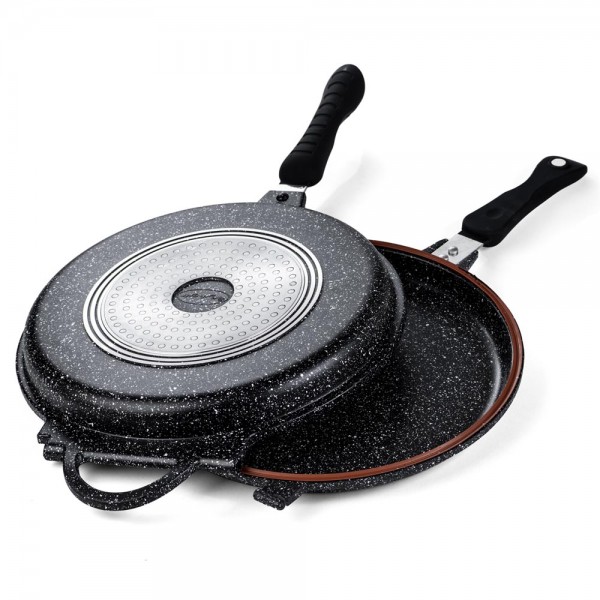 Double Frying Pan with Heat Diffuser from Alrimaya #22-2600