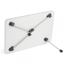Black and Silver Folding Table from Alrimaya #22-3603