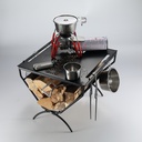 Stand for storing Firewood with Top Plate #T-285A