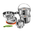 Hiking Portable Pot Set for Six People With Bag #MC-210