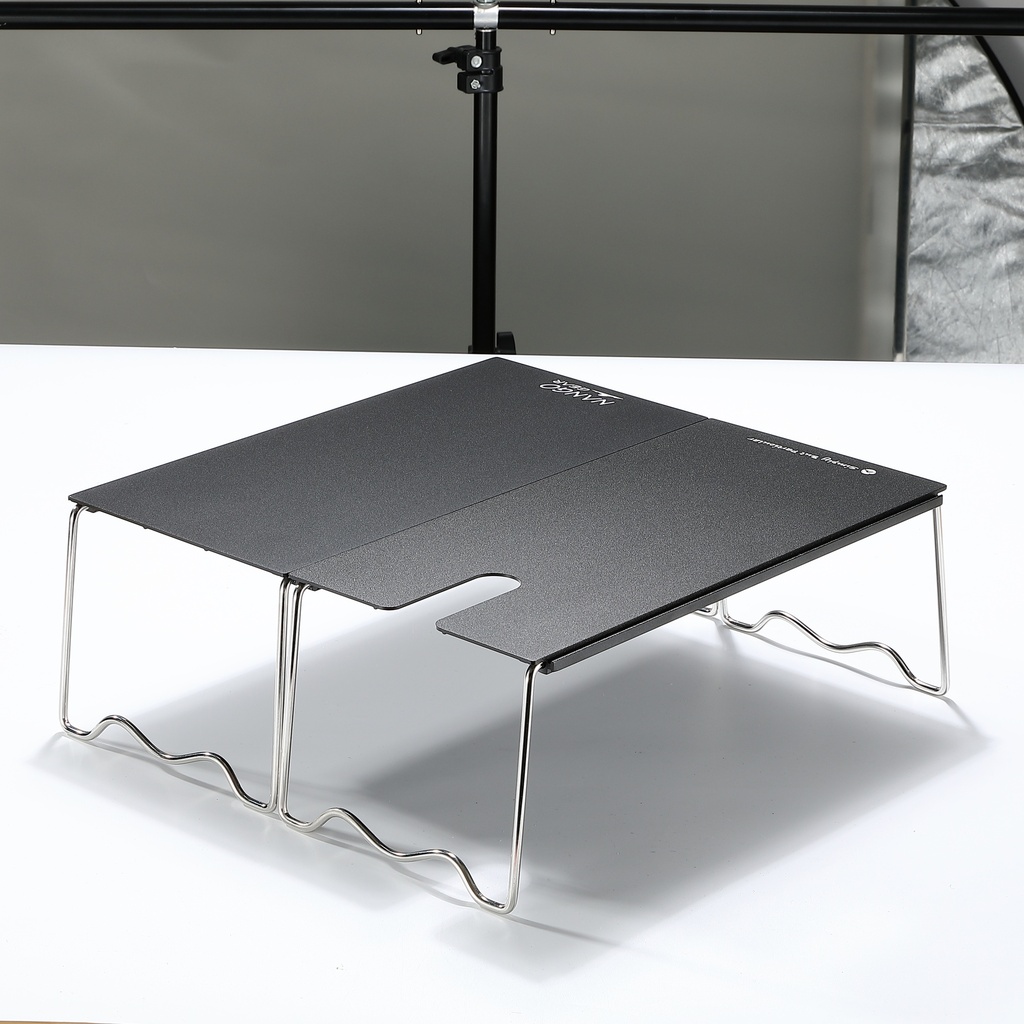 Foldable Aluminum Solo Stove Table with Storage Bag #Sk-1279S-BK