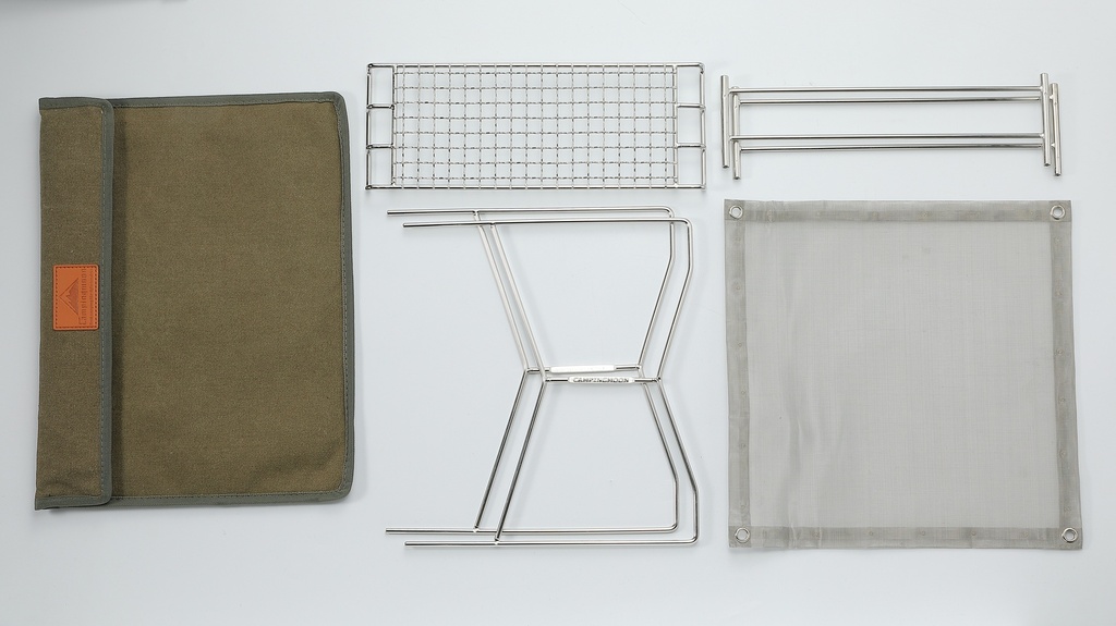 Portable Mesh Fire Pit with Cooking Grate with Bag #SOLO-301