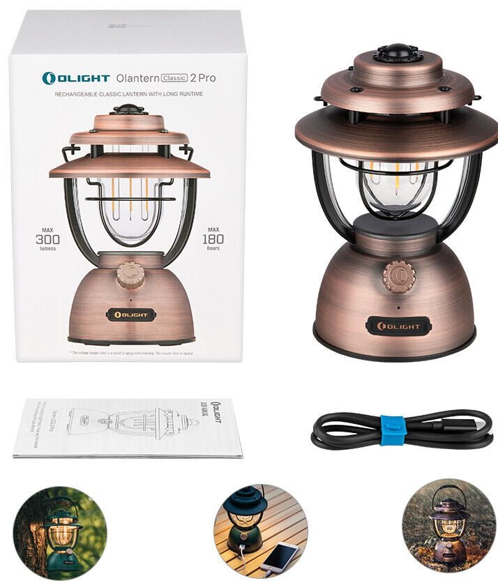 Olight #Olantern Classic 2 pro ( Vintage copper ) 300 Lumens 