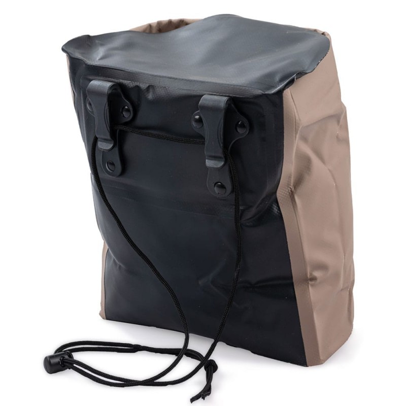 FOLDING TRASH CAN -  BROWN / BLACK FROM AL-RIMAYA #22-3729