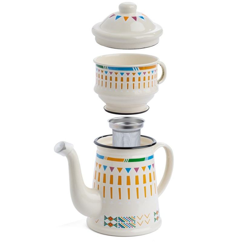 GHADAR KETTLE WITH FILTER 2 LITER - CREAM FROM AL-RIMAYA #22-3900