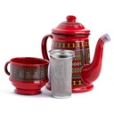 GHADAR KETTLE WITH FILTER 2 LITER - RED FROM AL-RIMAYA #22-3901