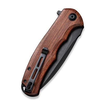 CIVIVI Praxis Flipper Knife Wood Handle #CIVC803H 