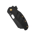 Kizer Clairvoyant S35VN Blade Button Lock Titanium & Carbon Fiber Handle #Ki4626A1