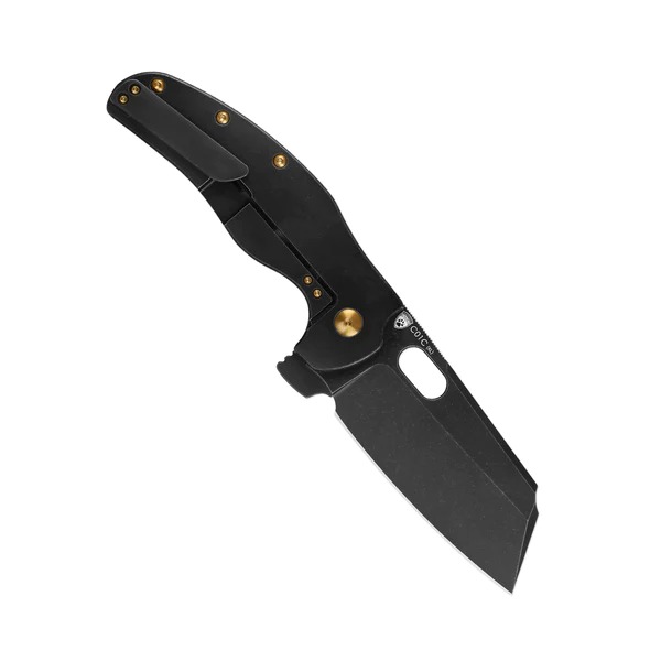 Kizer Clairvoyant S35VN Blade Button Lock Titanium & Carbon Fiber Handle #Ki4626A1